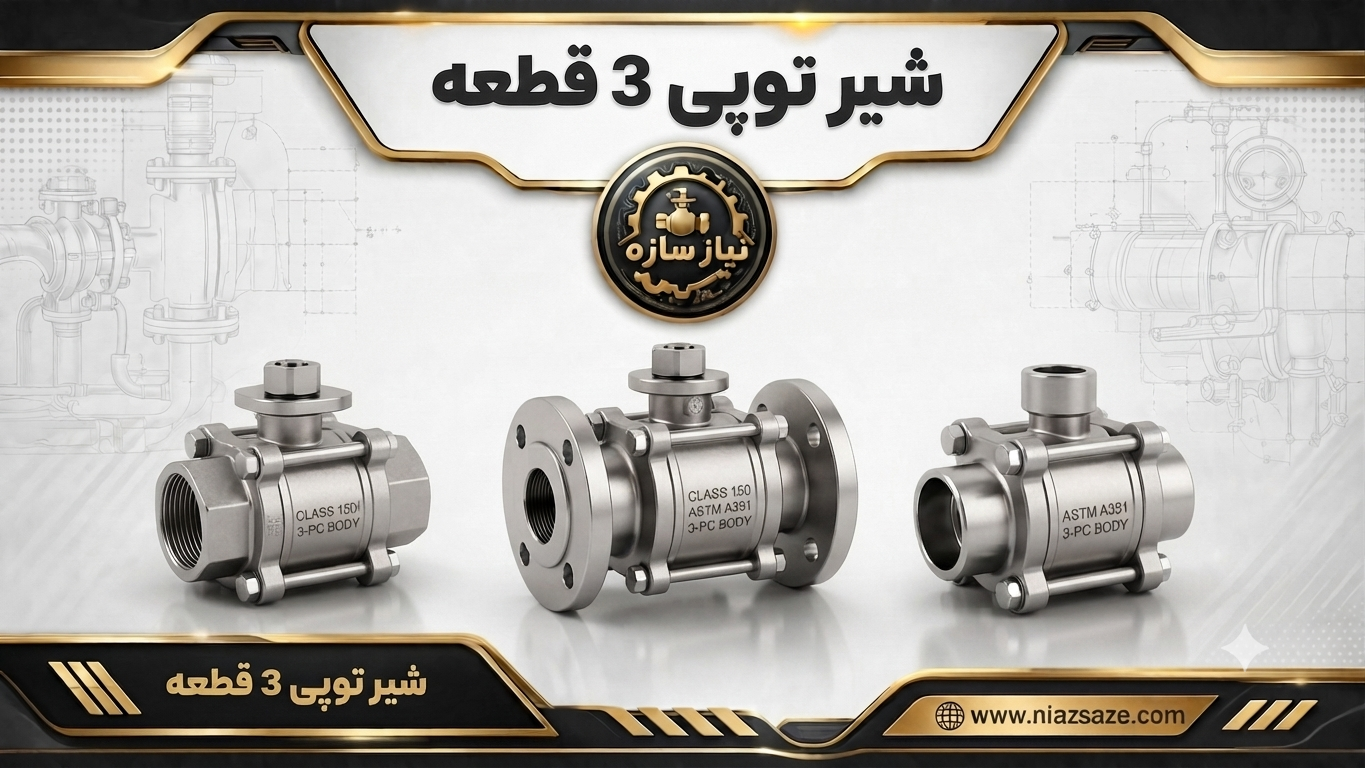 شیر توپی سه قطعه