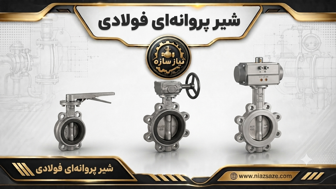 شیر پروانه ای فولادی