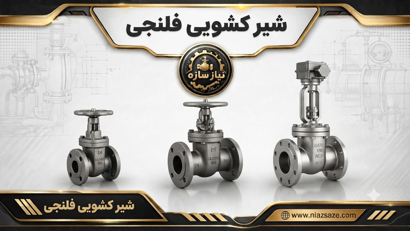 شیر کشویی فلنجی