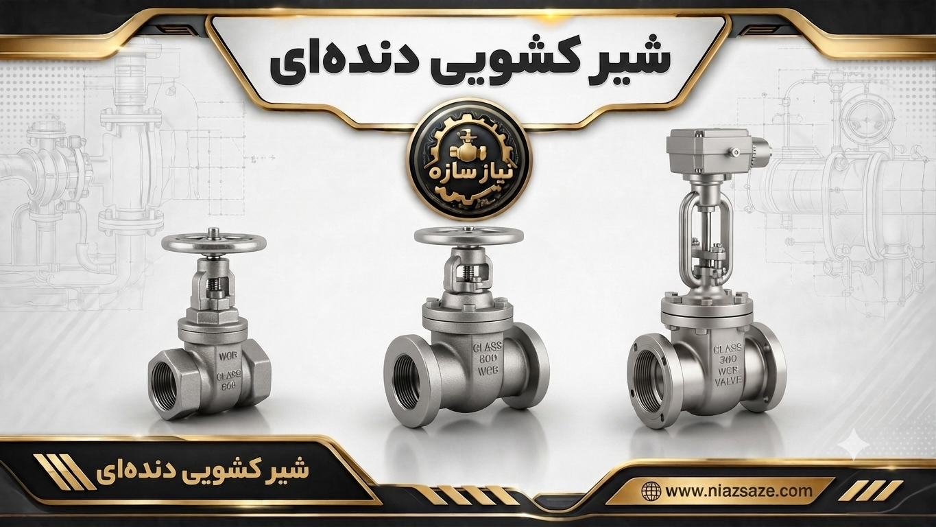 شیر کشویی دنده ای