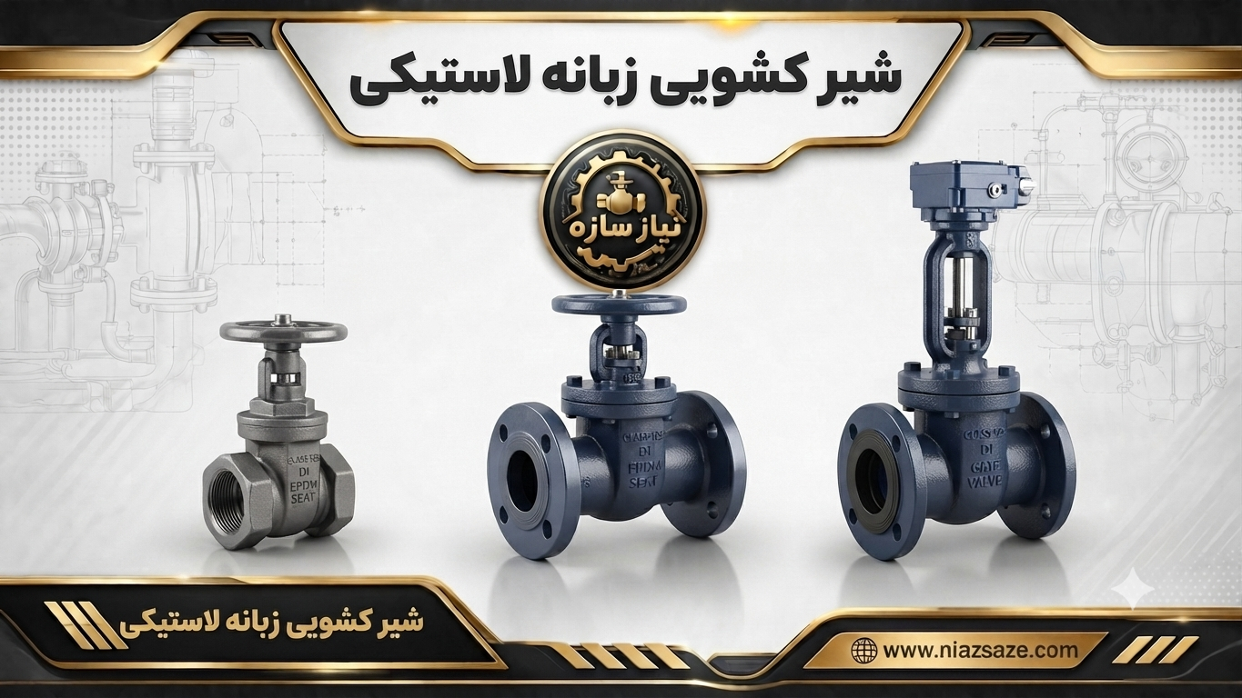 شیر کشویی زیانه لاستیکی